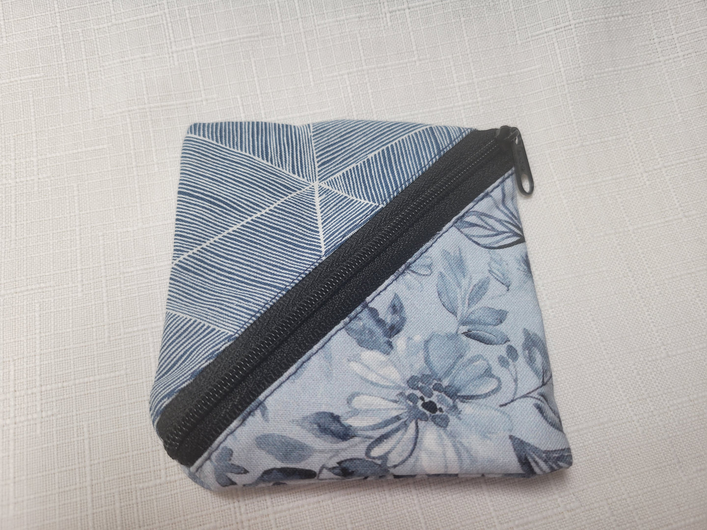 Blue Triangle Pouch